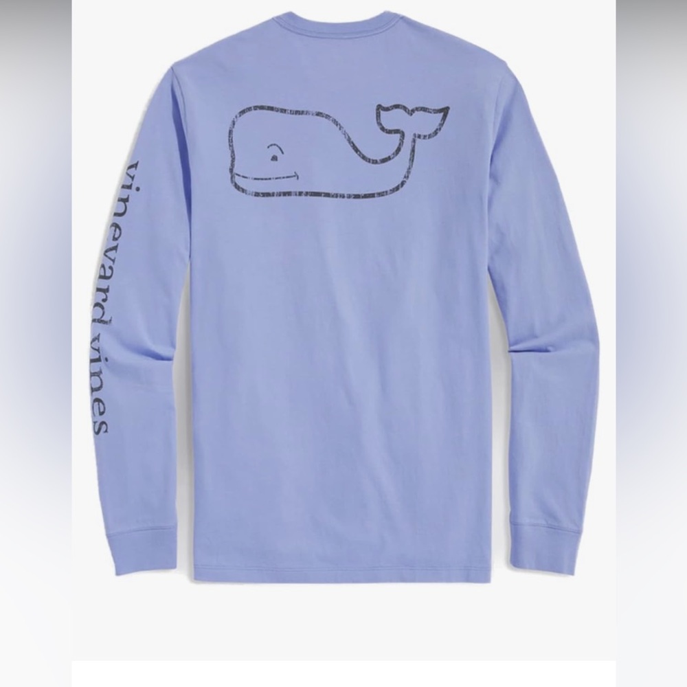 Vineyard vines Boys Long Sleeve Vintage Whale Pocket T-Shirt 18(XL)